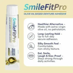 SmileFitPro™ Olive Oil Denture Adhesive Cream