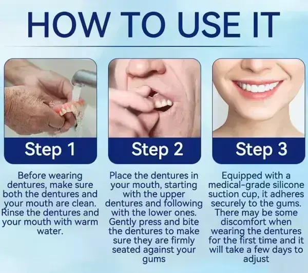ROSOPL™ Adhesive teeth (upper and lower)