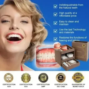 🔥🔥Ends Today: 70% OFF!🦷 ROSOPL™ Custom-Fit Full Functional Dentures Make you more confident