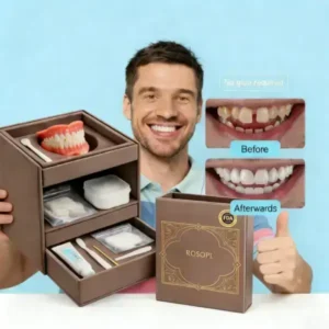 🔥🔥Ends Today: 70% OFF!🦷 ROSOPL™ Custom-Fit Full Functional Dentures Make you more confident