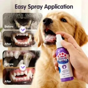 50% off 🐈 Pet dental cleaning spray | Say goodbye to bad breath with just one spray, gently cleans teeth