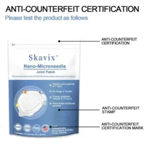 Skavix® Nano-Microneedle Joint Patch